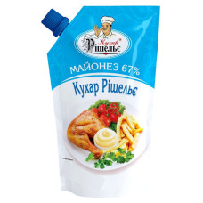 Майонез 67% Кухар Рішельє 500 г (4820166616244)