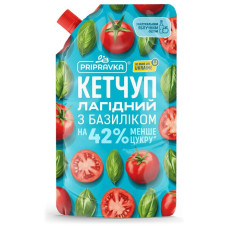 Кетчуп Ніжний з базиліком д/п Приправка 250 г (4820195515143)