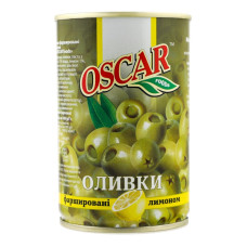 Оливки з лимоном ж/б Oscar 300 г (8413552051468)