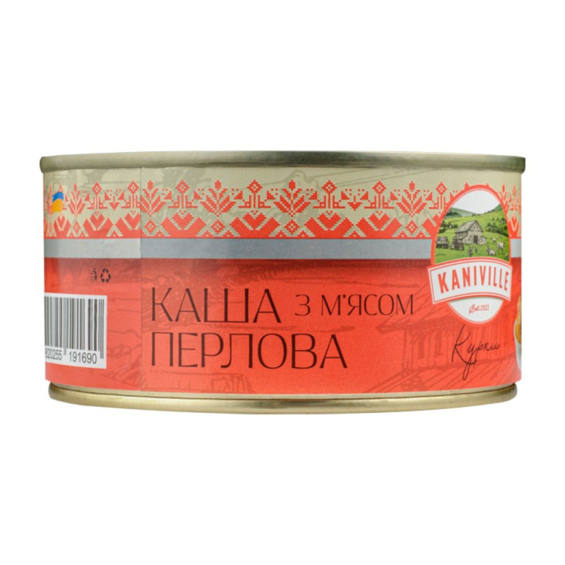 Каша перлова з м'ясом курки Kaniville 325 г (4820255191690)