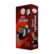 Крупа гречана у варильних пакетах Козуб продукт 400 г (4820286230238)