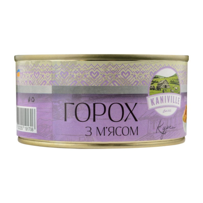 Каша горохова з м'ясом курки Kaniville 325 г (4820255191706)