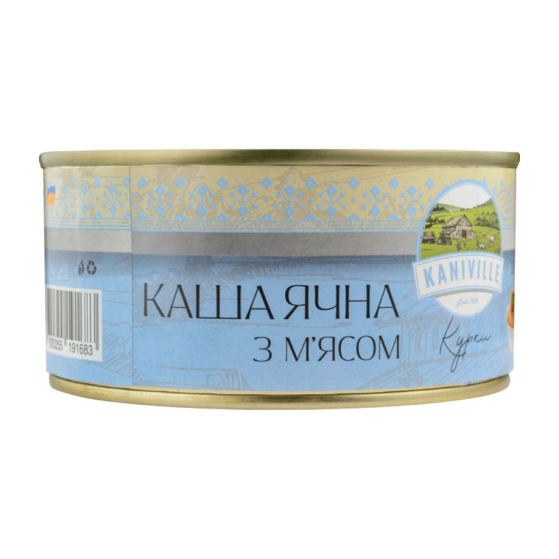 Каша ячна з м'ясом курки Kaniville 325 г (4820255191683)