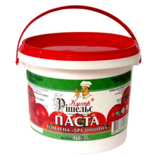 Томатна паста Традиційна 25% Кухар Рішельє 960 г (4820166611805)