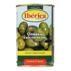 Оливки з кісточкою ж/б Iberica 300 г (8436024292367)