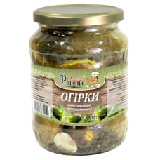 Огірки консервовані Кухар Рішельє 650 г (4820166616749)